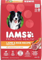 IAMS Minichunks Adult Dry Dog Food Lamb & Rice Recipe Dog Kibble