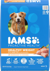 IAMS Adult Healthy Weight Control Dry Dog Food with Real Chicken