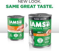 IAMS Proactive Health Adult Wet Dog Food Classic Ground with Chicken and Rice