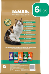 IAMS Proactive Health Long Hair Care Adult Dry Cat Food with Real Chicken & Salmon