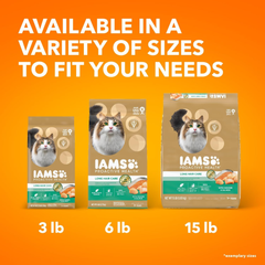 IAMS Proactive Health Long Hair Care Adult Dry Cat Food with Real Chicken & Salmon