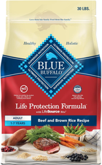 Blue Buffalo Life Protection Formula Adult Dry Dog Food, Helps Build and Maintain Strong Muscles, Made with Natural Ingredients, Beef & Brown Rice Recipe