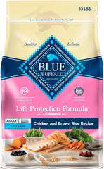 Blue Buffalo Life Protection Formula Adult Small Breed Dry Dog Food, Supports High Energy Needs, Made with Natural Ingredients, Chicken & Brown Rice Recipe