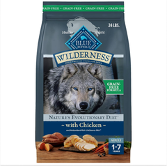 Blue Buffalo Wilderness Adult High-Protein Dry Dog Food with Real Chicken, Grain-Free, Made in the USA with Natural Ingredients, Chicken