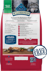 Blue Buffalo Wilderness Adult High-Protein Dry Dog Food with Real Salmon, Grain-Free, Made in the USA with Natural Ingredients, Salmon