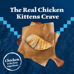 Blue Buffalo Wilderness Natural Kitten Dry Cat Food, with DHA and ARA to Support Brain and Eye Development, High-Protein and Grain-Free Diet, Chicken