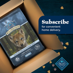 Blue Buffalo Wilderness Puppy High Protein Dry Dog Food With Real Chicken Plus Wholesome Grains, Made in the USA with Natural Ingredients, Chicken