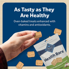 Blue Buffalo Health Bars Natural Crunchy Dog Treats Biscuits, Apple & Yogurt
