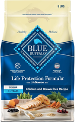 Blue Buffalo Life Protection Formula Senior Dry Dog Food, Supports Joint Health and Mobility, Made with Natural Ingredients, Chicken & Brown Rice Recipe