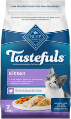 Blue Buffalo Tastefuls Kitten Food With DHA Dry Cat Food Made in the USA with Natural Ingredients, Chicken Recipe