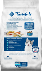 Blue Buffalo Tastefuls Kitten Food With DHA Dry Cat Food Made in the USA with Natural Ingredients, Chicken Recipe