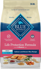 Blue Buffalo Life Protection Formula Adult Dry Dog Food, Helps Build and Maintain Strong Muscles, Made with Natural Ingredients, Salmon & Brown Rice Recipe