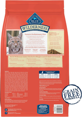 Blue Buffalo Wilderness Adult Indoor Dry Cat Food, Indoor Hairball Control and Weight Control Formula, High-Protein and Grain-Free Diet, Made with Natural Ingredients, Chicken