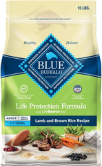 Blue Buffalo Life Protection Formula Adult Small Breed Dry Dog Food, Supports High Energy Needs, Made with Natural Ingredients, Lamb & Brown Rice Recipe