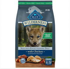 Blue Buffalo Wilderness Puppy High-Protein Dry Dog Food with Real Chicken, Grain-Free, Made in the USA with Natural Ingredients, Chicken