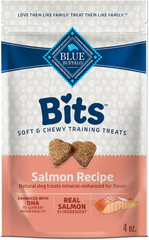 Blue Buffalo Bits Soft Dog Treats for Training, Made with Natural Ingredients & Enhanced with DHA, Salmon Recipe