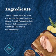 Blue Buffalo Wilderness Trail Treats High Protein Grain Free Dog Biscuits Crunchy Dog Treats, Turkey Recipe