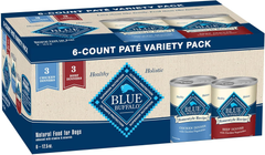Blue Buffalo Homestyle Recipe Adult Wet Dog Food, Made with Natural Ingredients, Chicken and Beef Dinner Variety Pack