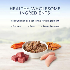 Blue Buffalo Homestyle Recipe Adult Wet Dog Food, Made with Natural Ingredients, Chicken and Beef Dinner Variety Pack