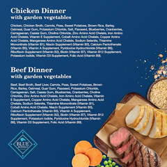 Blue Buffalo Homestyle Recipe Adult Wet Dog Food, Made with Natural Ingredients, Chicken and Beef Dinner Variety Pack