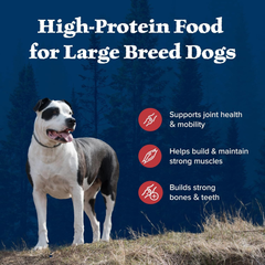 Blue Buffalo Wilderness Rocky Mountain Recipe High-Protein Large Breed Adult Dry Dog Food, Made in the USA with Natural Ingredients Plus Wholesome Grains, Red Meat