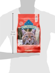 Blue Buffalo Wilderness High-Protein, Grain-Free Natural Dry Food for Adult Cats, Weight and Hairball Control, Chicken