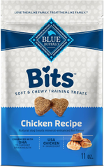 Blue Buffalo BLUE Bits Natural Soft-Moist Training Dog Treats, Chicken Recipe