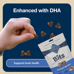 Blue Buffalo BLUE Bits Natural Soft-Moist Training Dog Treats, Chicken Recipe