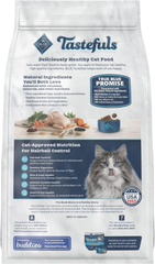 Blue Buffalo Tastefuls Natural Dry Food for Adult Cats, Hairball Control, Chicken & Brown Rice Recipe