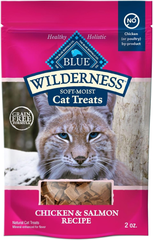 Blue Buffalo Wilderness Grain Free Soft-Moist Cat Treats, Chicken & Salmon