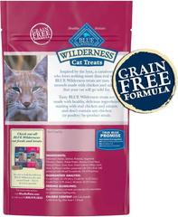 Blue Buffalo Wilderness Grain Free Soft-Moist Cat Treats, Chicken & Salmon