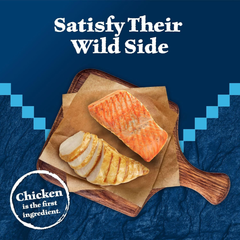 Blue Buffalo Wilderness Grain Free Soft-Moist Cat Treats, Chicken & Salmon