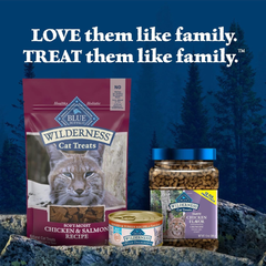 Blue Buffalo Wilderness Grain Free Soft-Moist Cat Treats, Chicken & Salmon