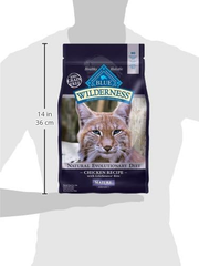 Blue Buffalo Wilderness Natural Mature Dry Cat Food for Cats 7+ Years, High-Protein and Grain-Free Diet, Supports Immune System Health and Energy to Stay Active, Chicken