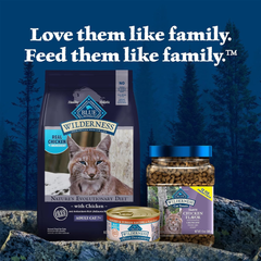 Blue Buffalo Wilderness Natural Mature Dry Cat Food for Cats 7+ Years, High-Protein and Grain-Free Diet, Supports Immune System Health and Energy to Stay Active, Chicken