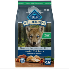 Blue Buffalo Wilderness Puppy High-Protein Dry Dog Food with Real Chicken, Grain-Free, Made in the USA with Natural Ingredients, Chicken