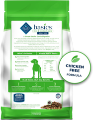 Blue Buffalo Basics Grain-Free Dry Dog Food for Adult Dogs, Limited Ingredient Diet, Lamb Recipe