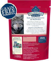 Blue Buffalo Wilderness Wild Bits Soft & Chewy Training Treats for Dogs, Grain-Free, Salmon Recipe