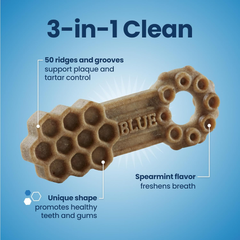 Blue Buffalo Medium Dental Chews for Dogs, Daily Dental Care Dog Treats Made in the USA with Natural Ingredients, Chicken & Spearmint