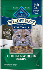 Blue Buffalo Wilderness Soft Cat Treats, Made with Natural Ingredients, Chicken & Duck Recipe