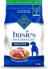 Blue Buffalo Basics Grain-Free Dry Dog Food for Adult Dogs, Limited Ingredient Diet