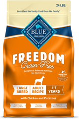Blue Buffalo Freedom Grain-Free Large Breed Dry Dog Food, Supports Joint Health & Mobility, Made in the USA With Natural Ingredients, Chicken & Potatoes