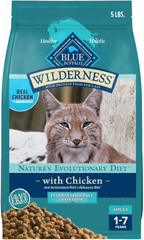 Blue Buffalo Wilderness Natural Hairball Care Dry Cat Food for Indoor Cats, High-Protein & Grain-Free Formula, Chicken