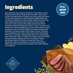 Blue Buffalo Freedom Grain-Free Dry Dog Food, Complete & Balanced Nutrition for Adult Dogs, Made in the USA With Natural Ingredients, Beef & Potatoes