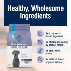 Blue Buffalo True Solutions Mobility Care Natural Dry Dog Food for Adult Dogs, Chicken