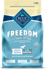 Blue Buffalo Freedom Grain-Free Puppy Dry Dog Food With DHA, Complete & Balanced Nutrition for Puppies, Made in the USA With Natural Ingredients, Chicken & Potatoes