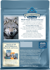 Blue Buffalo Wilderness Wild Bones Grain-Free Dental Chews Dog Treats, Medium
