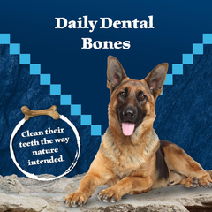 Blue Buffalo Wilderness Wild Bones Grain-Free Dental Chews Dog Treats, Medium