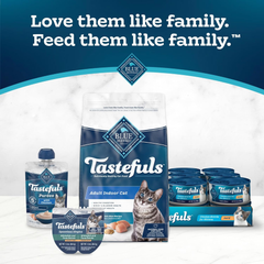 Blue Buffalo Tastefuls Spoonless Singles Variety Pack, Wet Cat Food Paté, 2.6-oz. Twin-Pack Trays, Whitefish/Tuna & Salmon Entreé