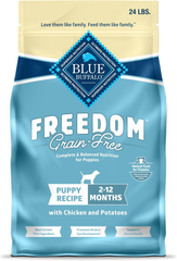 Blue Buffalo Freedom Grain-Free Puppy Dry Dog Food With DHA, Complete & Balanced Nutrition for Puppies, Made in the USA With Natural Ingredients, Chicken & Potatoes